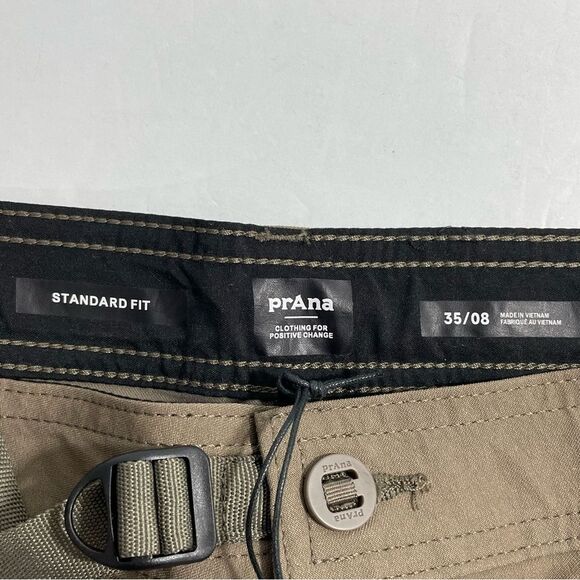 NWT Prana Men’s Stretch Zion Short Il in Mud Brown Size 35 x 8 - Picture 4 of 6